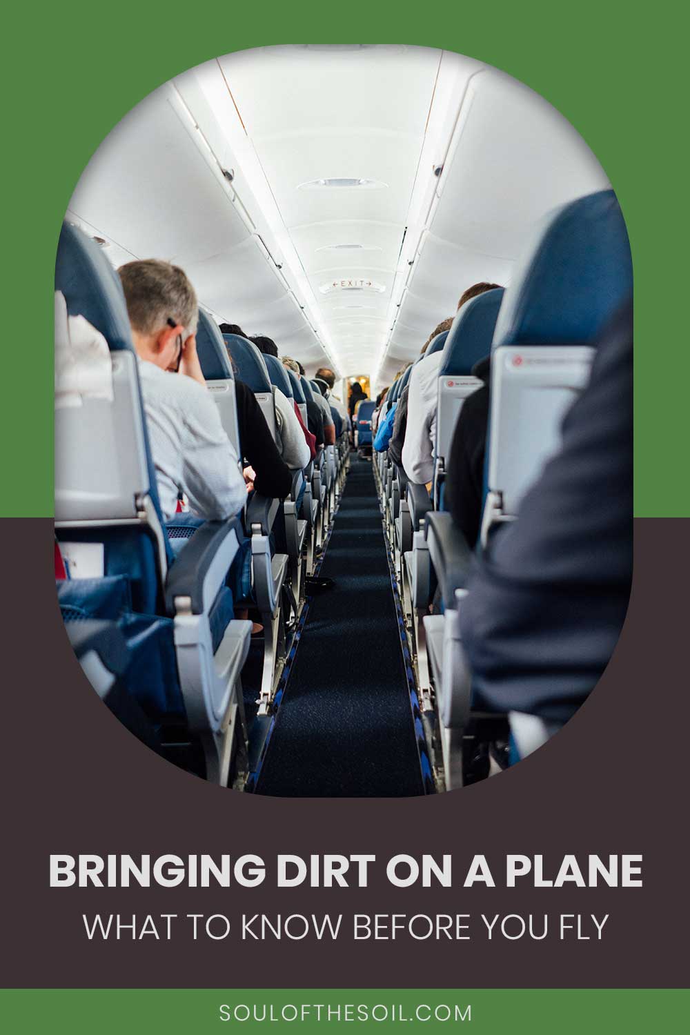 Inside an Airplane ready to depart - Bringing Dirt On A Plane